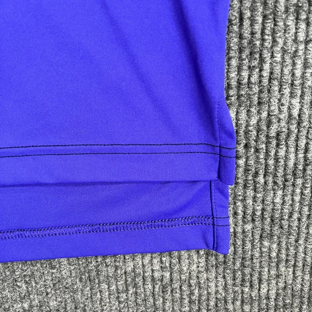 Adidas Polo Shirt Mens Large Purple Short Sleeve Golf Casual Outdoor Lightweight